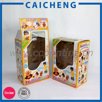 Window clear corrugated dolls paper box gift box packaging box